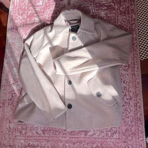 Abercrombie Mauve Satin Interior Coat